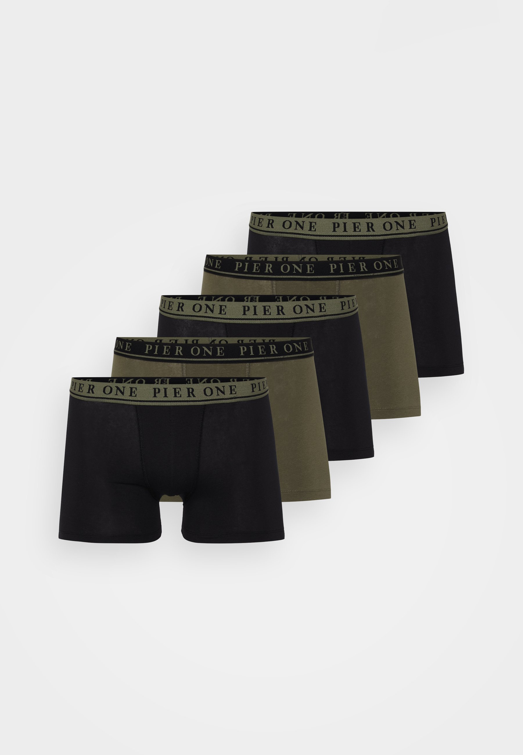 Pier One 5 PACK - Pánské boxerky - black/white