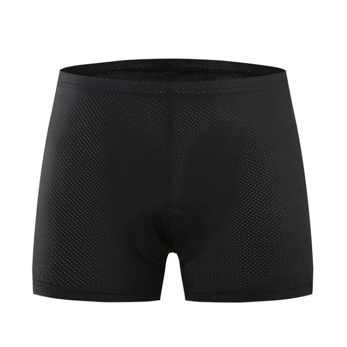 Svarte sykkelshorts for menn – 3D-gelpolstring – pustende og hurtigtørkende