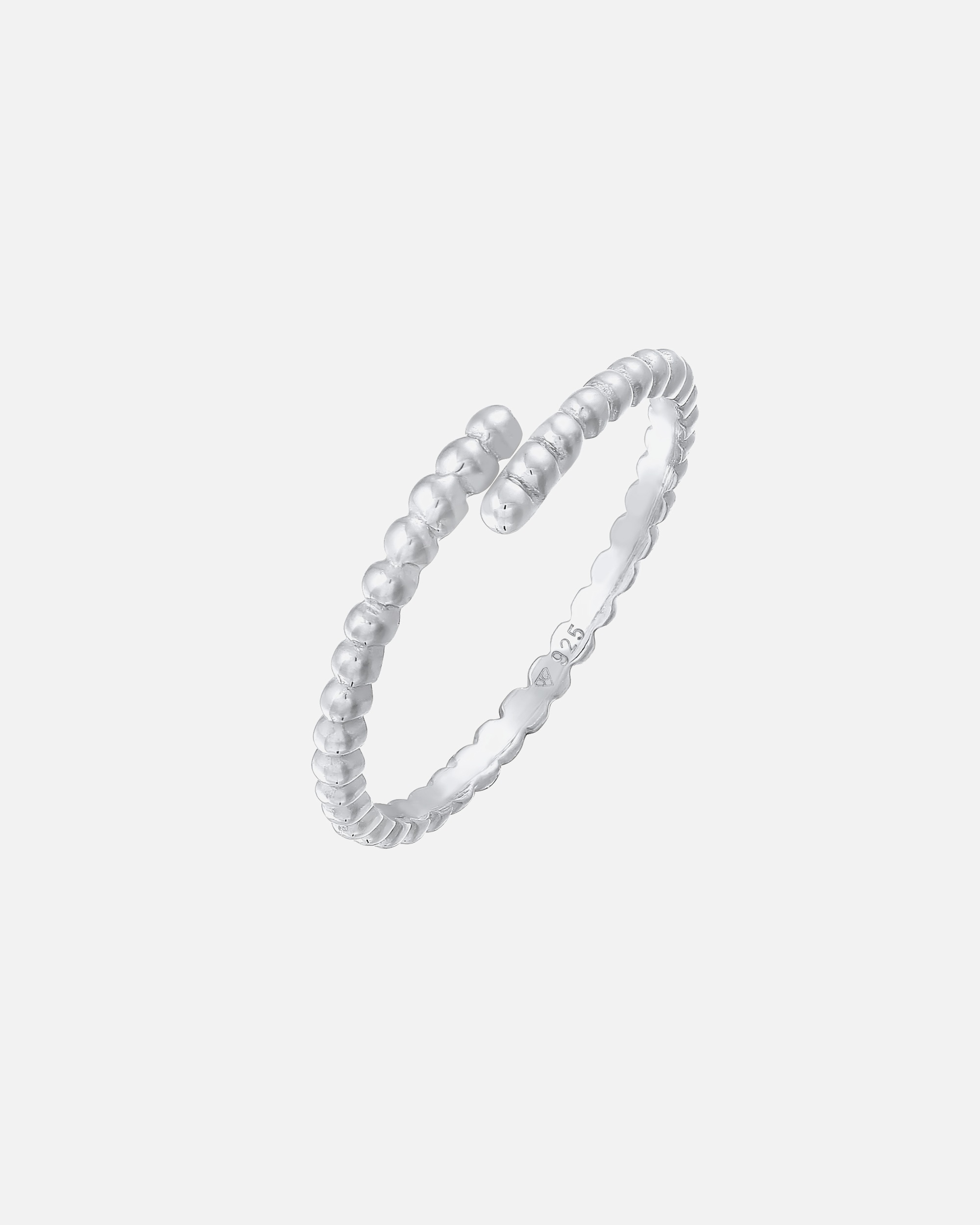 Elli Femmes Bande Boule Design Ouvert Réglable en Argent Sterling 925