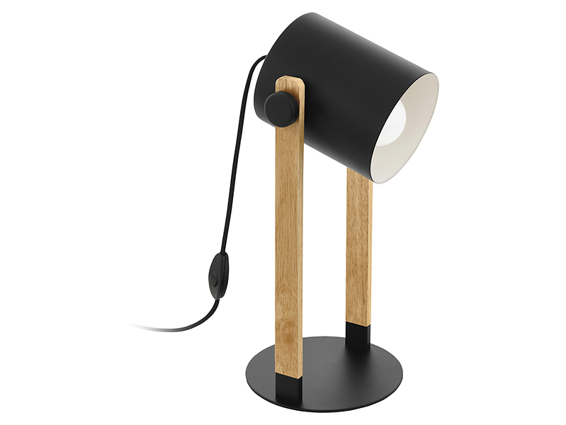 Lampka biurkowa Hornwood stalowa czarna