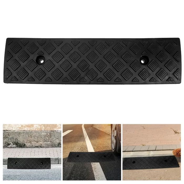 Rampas de borracha para meio-fio, rampas de soleira, rampas de entrada de garagem, docas de carga para carros e etiquetas.
