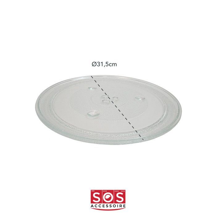 Glass turntable for Candy microwaves - Diameter 31.5cm - Original manufacturer part