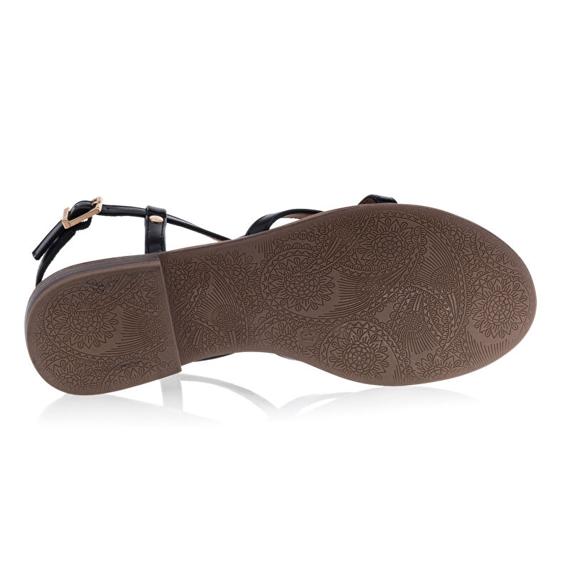 Schwarze Zehentrenner für Damen