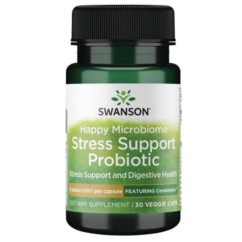 Swanson Happy Microbiome Stress Support Probiotisk vege