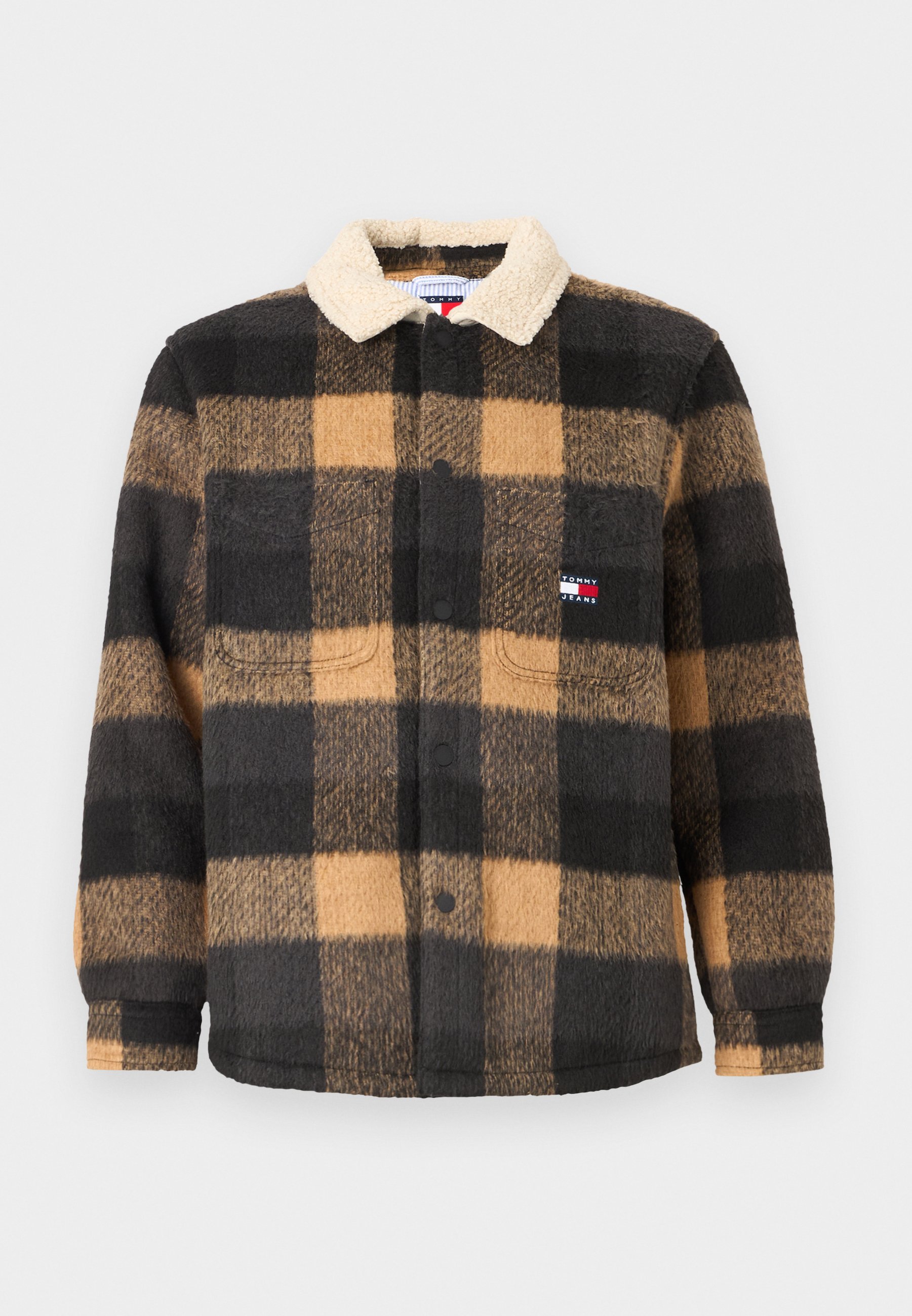 Tommy Jeans OVERSHIRT - Zomerjas - zwart