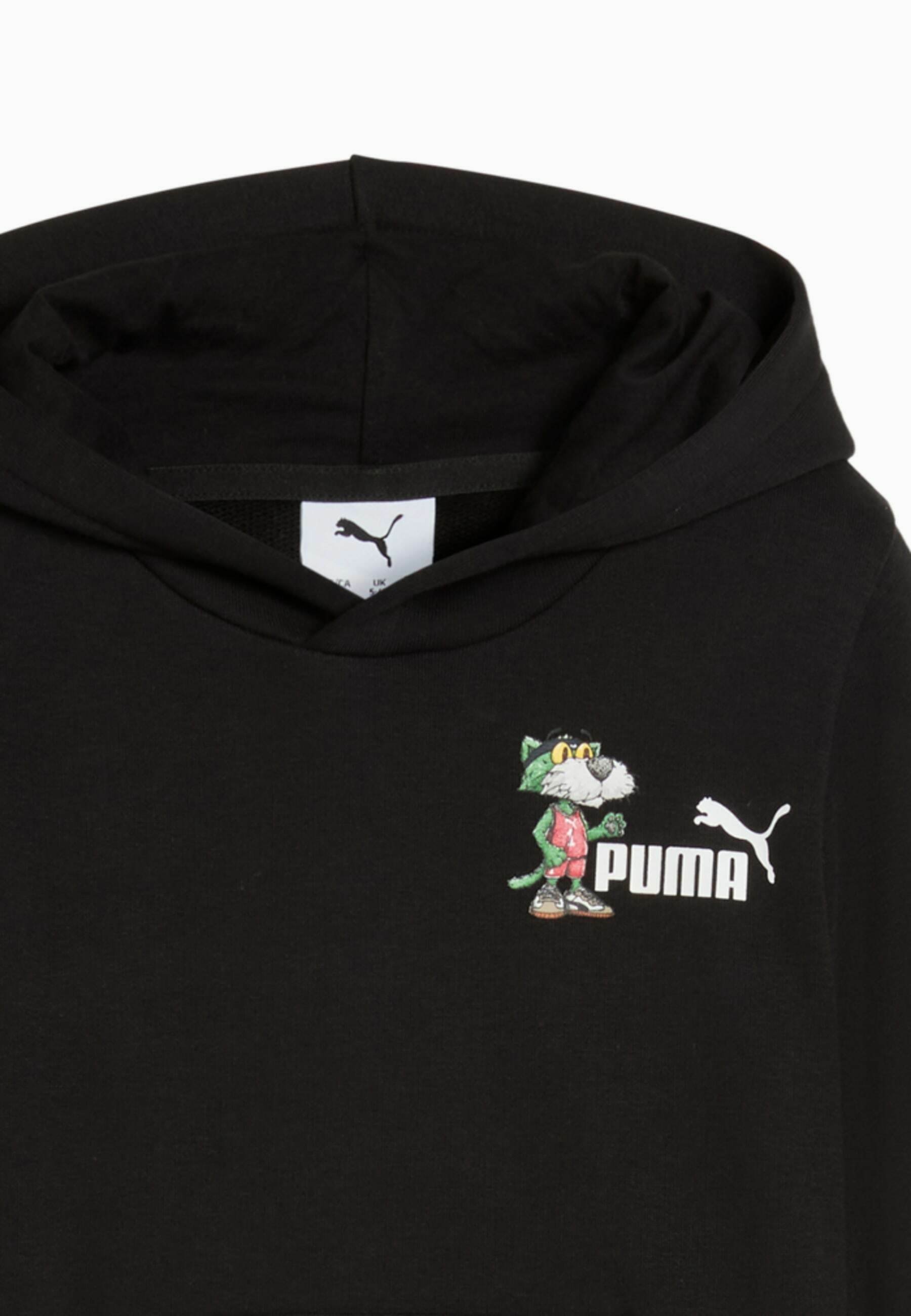 Puma SUPER - Kapucnis pulóver - fekete
