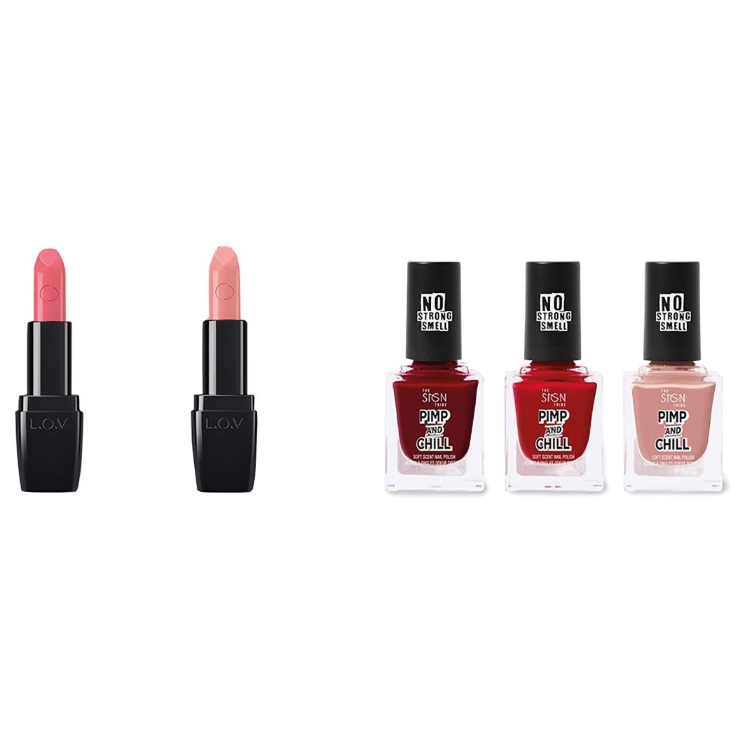 LOV set ličil v peresu - senčilo za oči Eyevotion Extended 26 g + prosojna šminka Lipaffair 3,7 g + prosojna šminka ipaffair 3,7 g + lak za nohte 3 x 15 ml 1 kos.