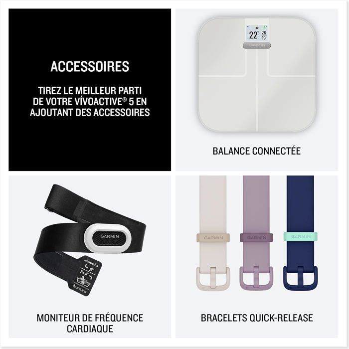 Vívoactive 5 Montre Connectée GPS Sport Santé Bleu