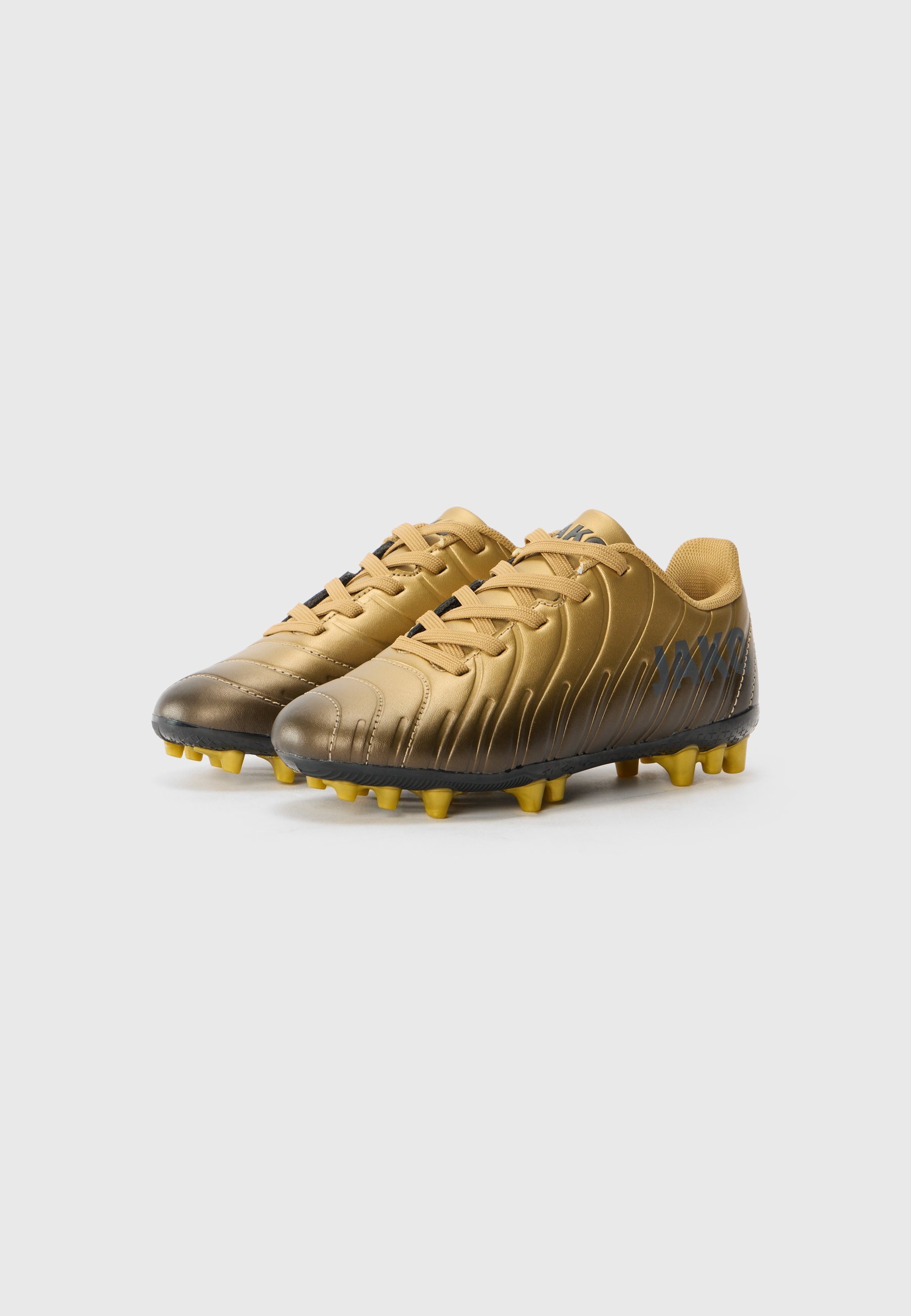 JAKO SWEEPER - Chaussures de football pour terrain ferme - noir de jais/or riche