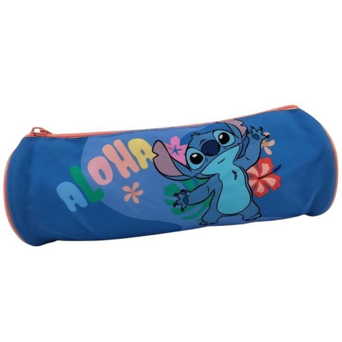 Stitch school pencil case - round pencil case 23cm