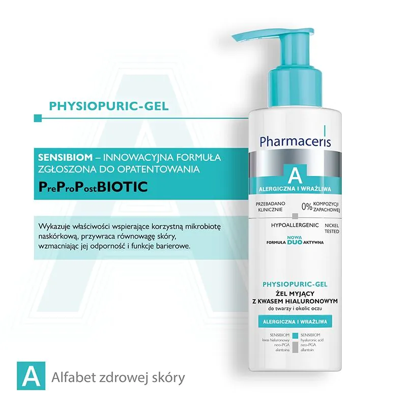 Pharmaceris A Physiopuric Nawilżający żel do mycia twarzy