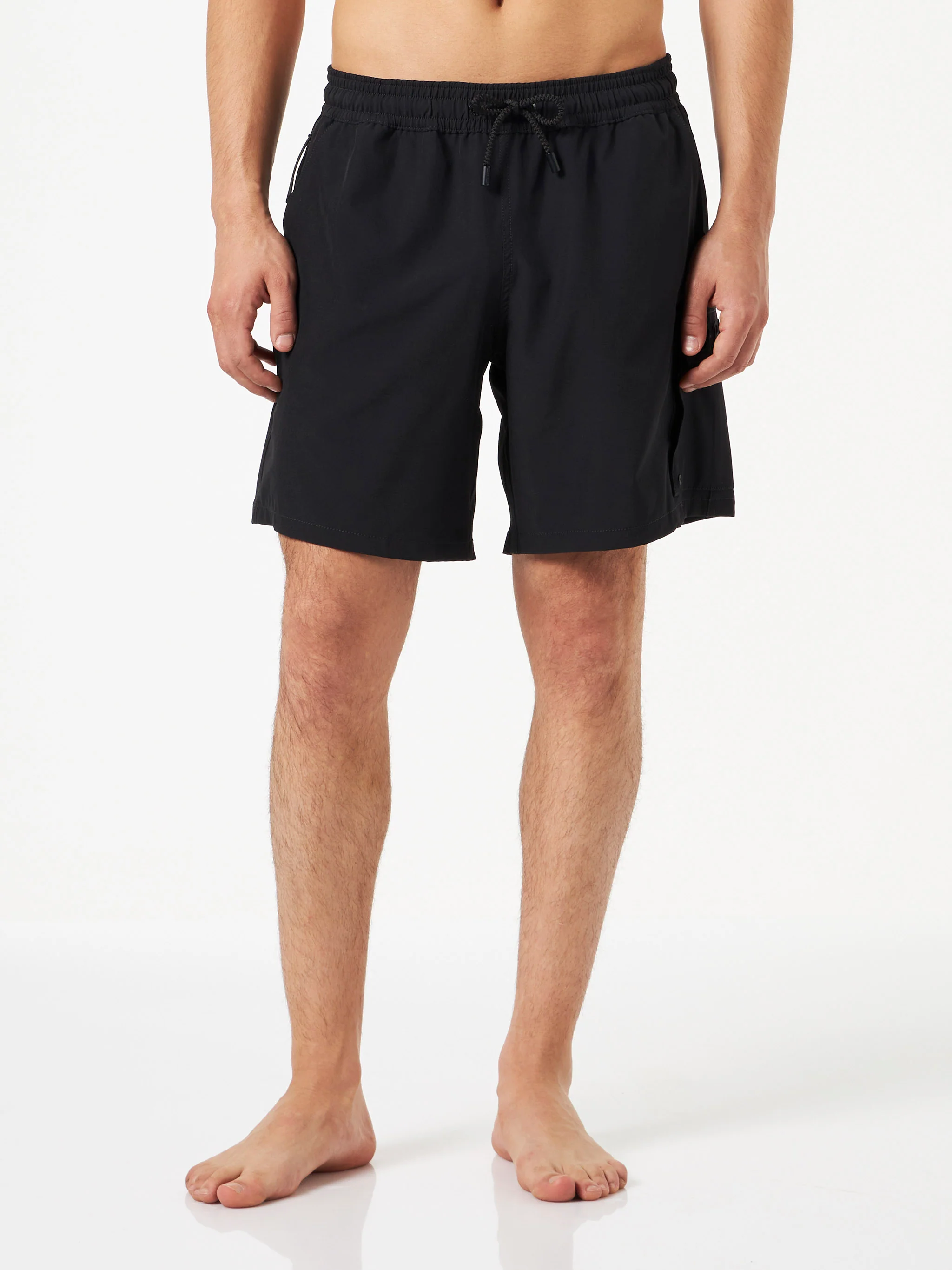 Comfortabele en elastische zwarte zwemkleding voor heren