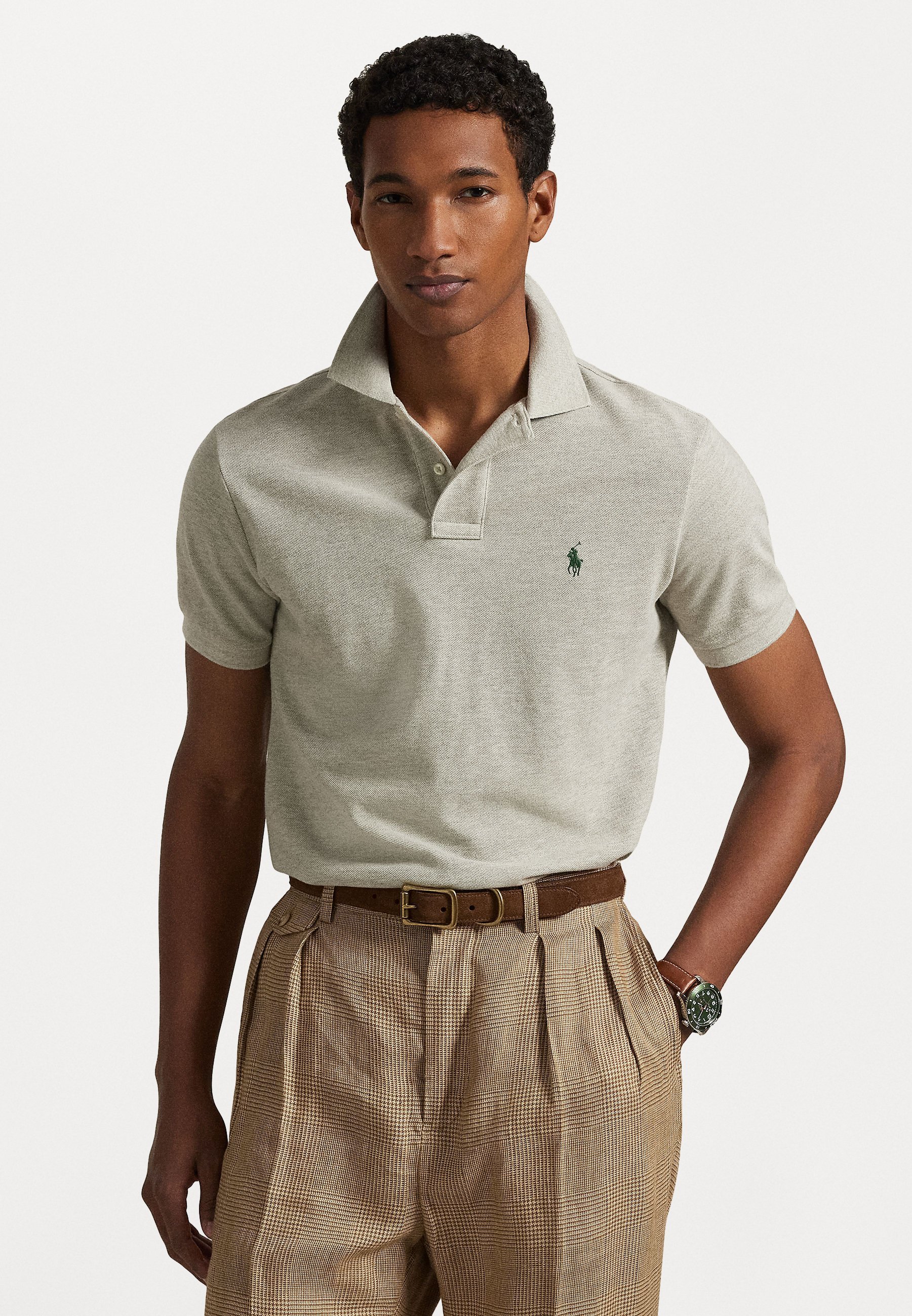 Polo Ralph Lauren Polo shirt met korte mouwen - licht sportief gemêleerd