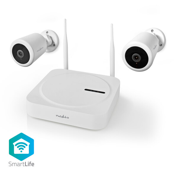Wireless Outdoor FullHD Surveillance System with 2 Cameras, SLNVR201CWT, SmartLife