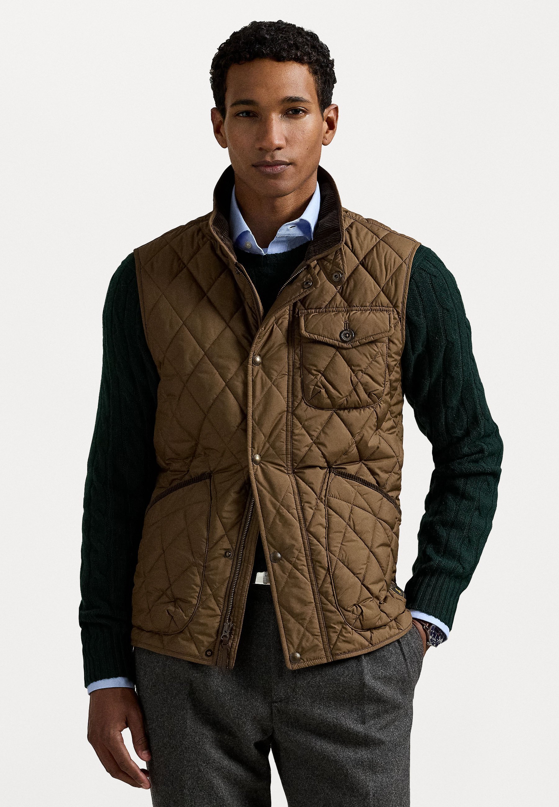 Gilet matelassé utilitaire The Beaton de Polo Ralph Lauren - Châtaigne