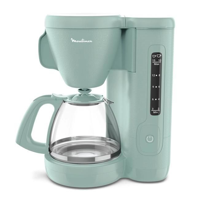 Moulinex Cafetière filtre, Grand réservoir d'eau frontal, Filtre permanent, Morning FG2M1310