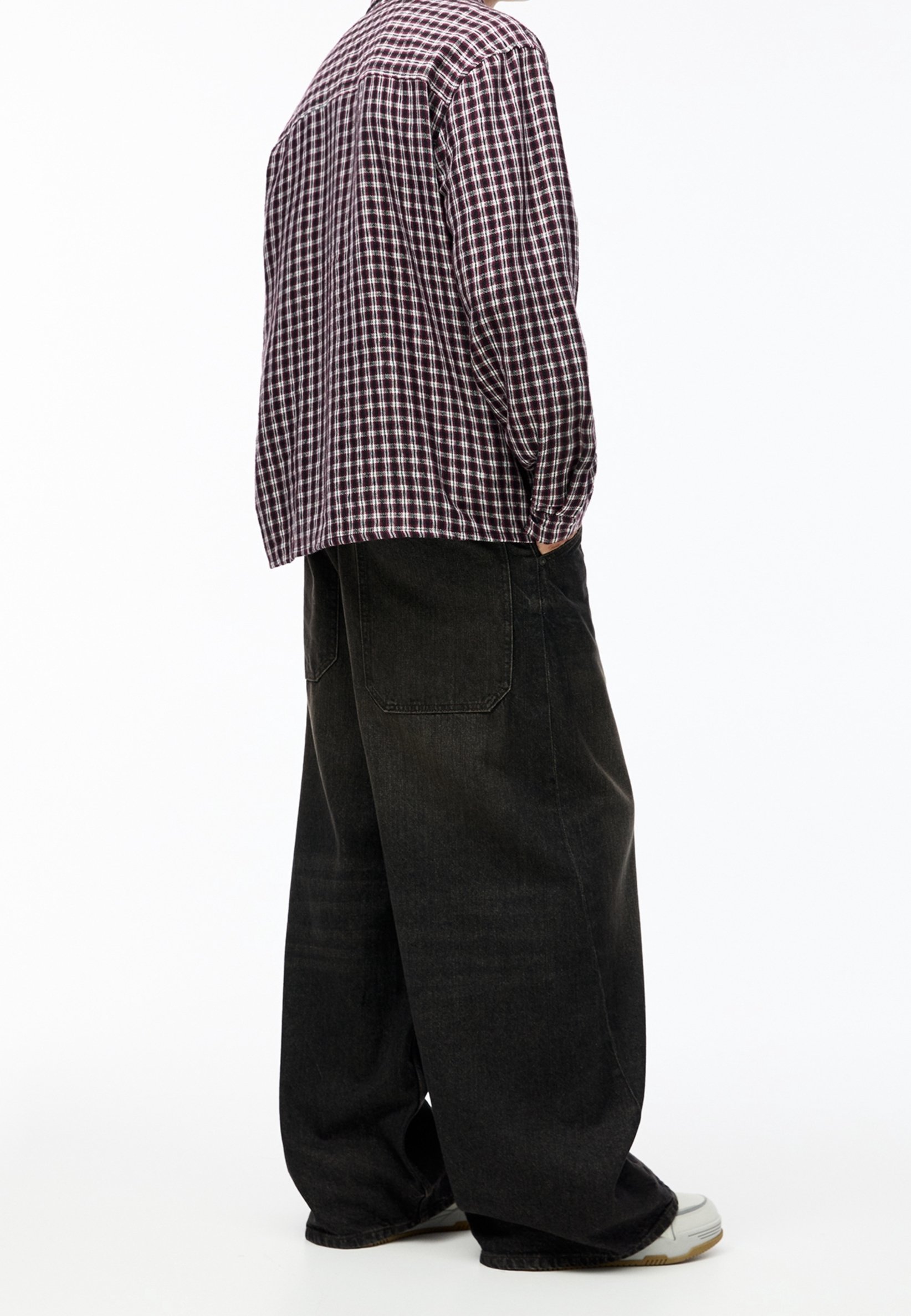 PULL&BEAR shirt - bordeaux