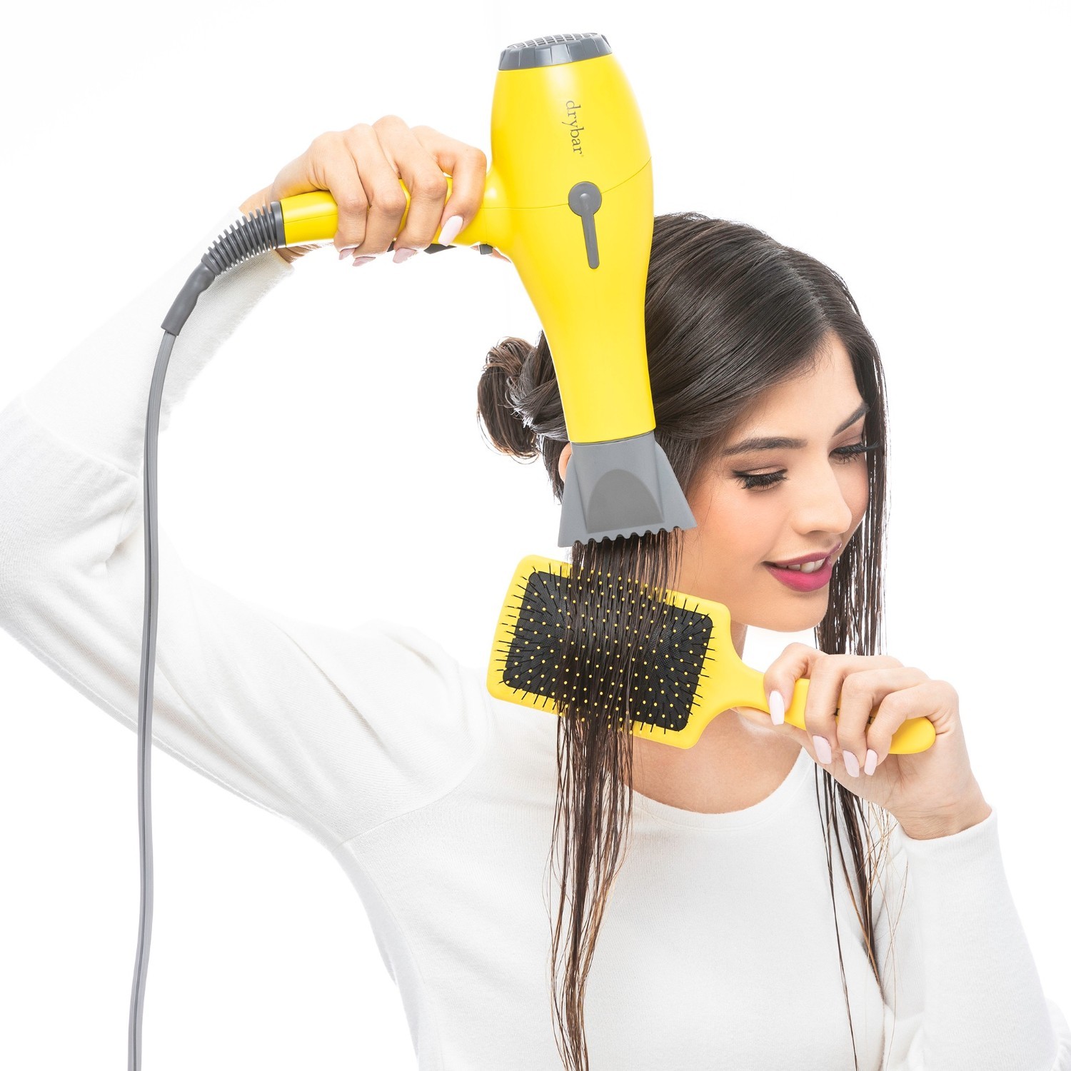drybar Drevená kefa na rozčesávanie a uhladzovanie vlasov Lemon Bar Paddle - 1 kus