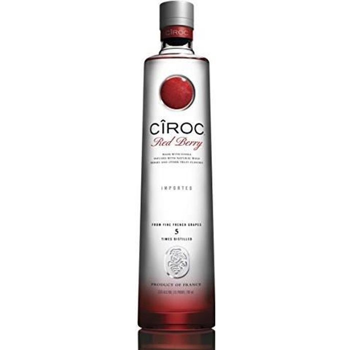 Vodka Ciroc de frutos rojos, 70 cl