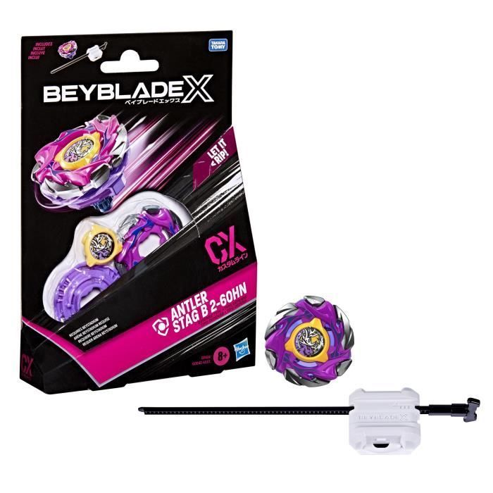 Beyblade X Starter Pack Antler Stag B 2-60HN CX, Takara Tomy Verteidigungs-Kreisel, Wettkampf-Kreisel, ab 8 Jahren