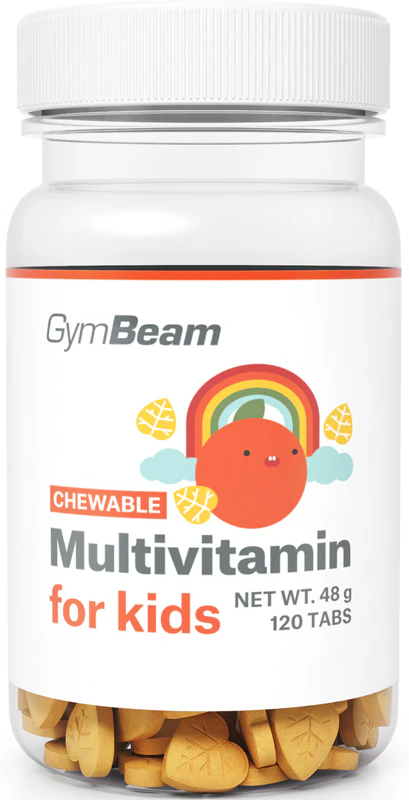 GymBeam Multivitaminas para Crianças: suplemento alimentar para fortalecer a imunidade do seu filho.