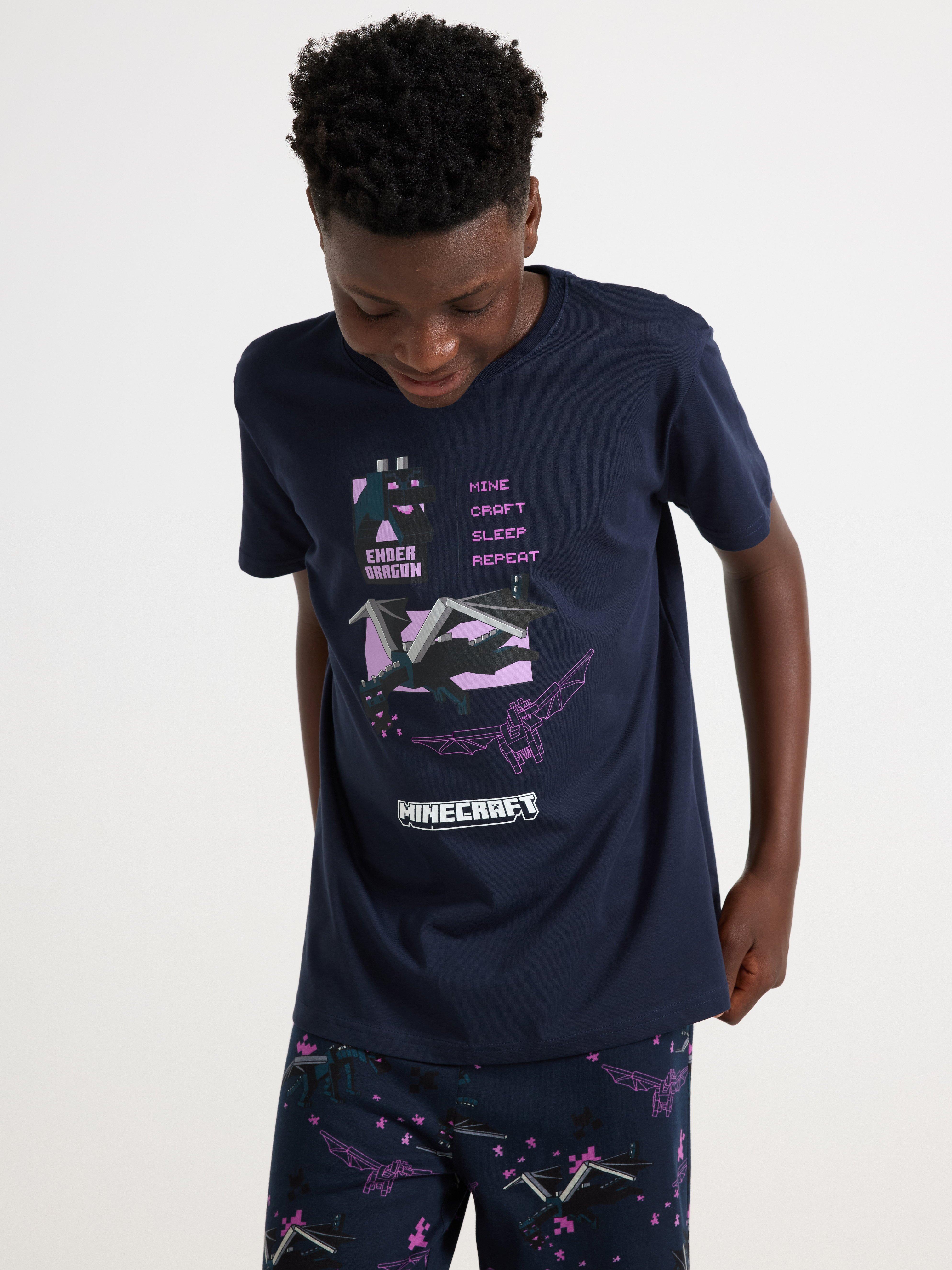 Pyžamový set Minecraft Dark Navy