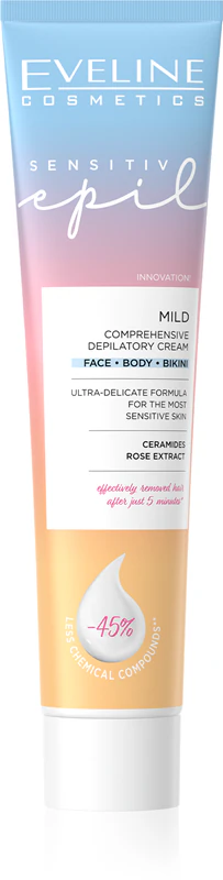 Creme depilatório corporal Eveline Cosmetics Sensitive Epil para pele sensível