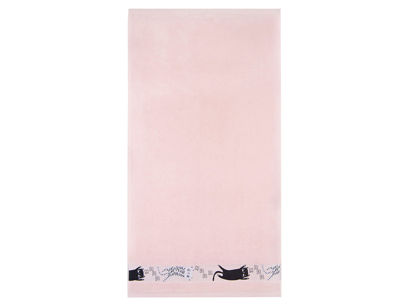 Ręcznik do rąk Koty 50x70 cm różowy