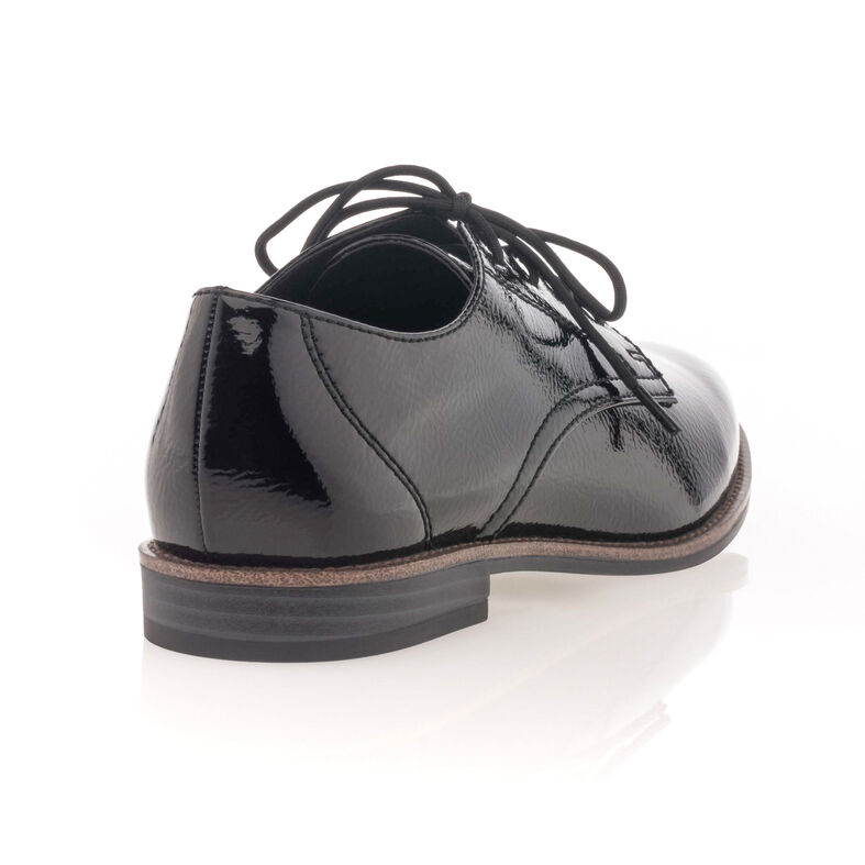 Schwarze Schnürschuhe für Damen / Derby-Schuhe