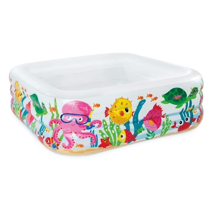 Piscina gonfiabile INTEX Acquario 159x159x50 cm - Per bambini - Uso esterno