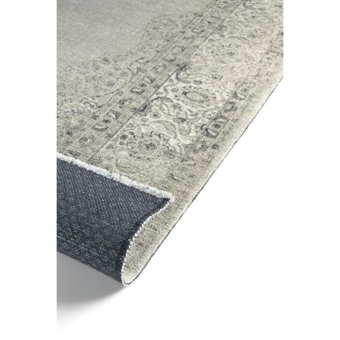 Hallway Runner Rug - TESSO LIVING - Berere Short Pile Washable - Sand - Cotton and Polyester - 120 x 160 cm