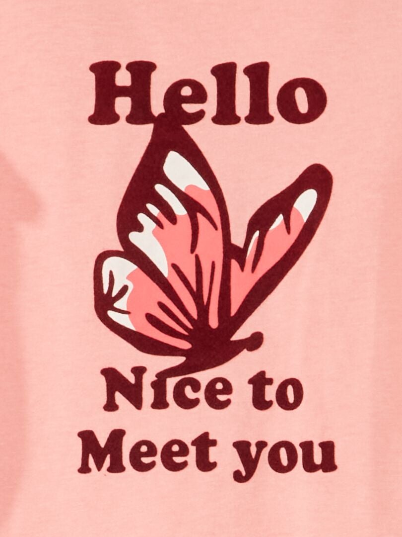 Camiseta de manga corta - ROSA