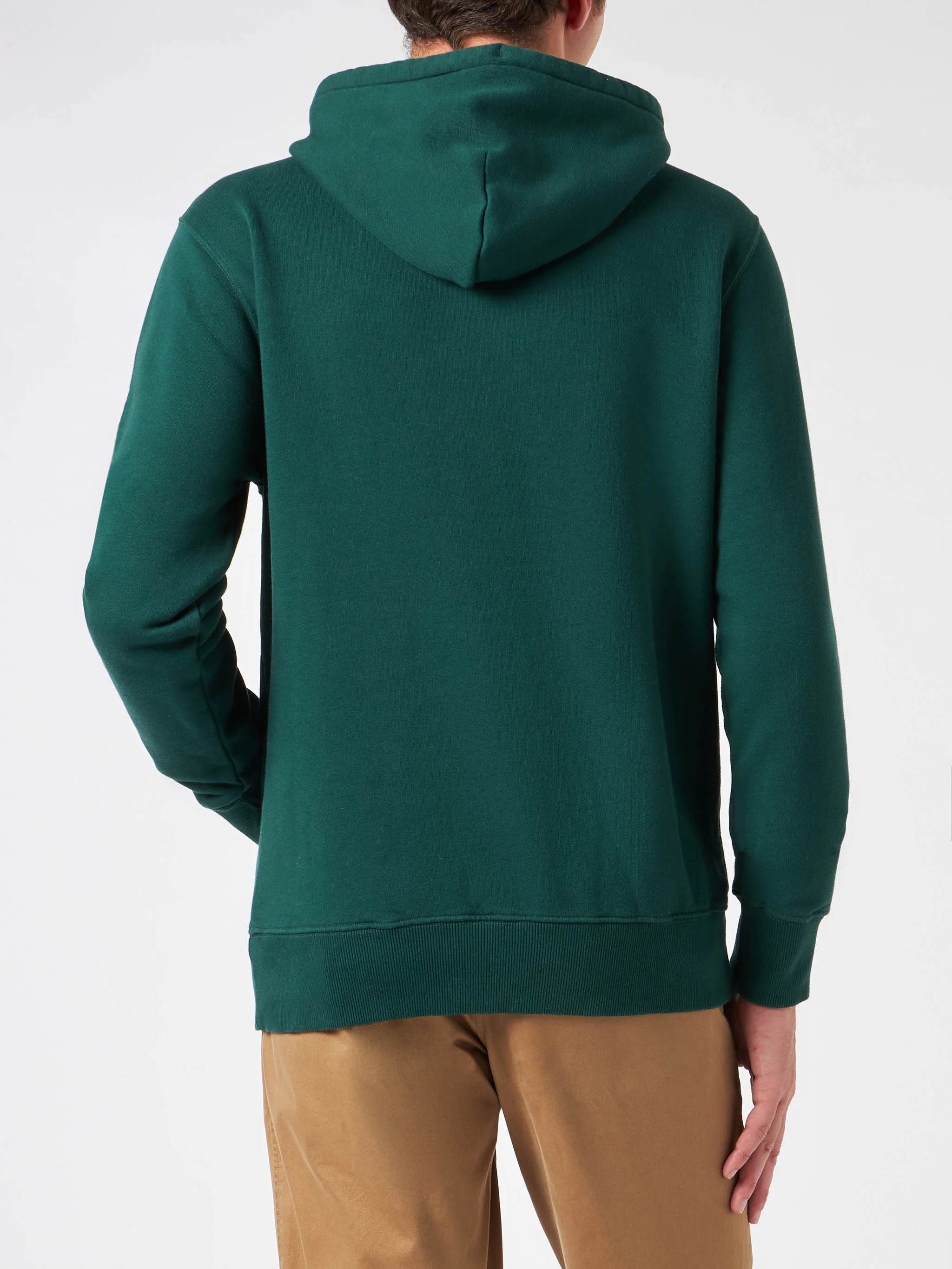 Groene herensweatshirt met Saint Barth-patch