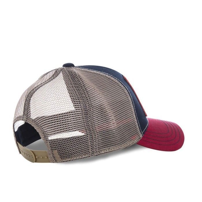 Vondutch Boys' Square Trucker Cap - Trucker Style - Rigid Mesh - Blue | Red | Grey - Rounded Brim