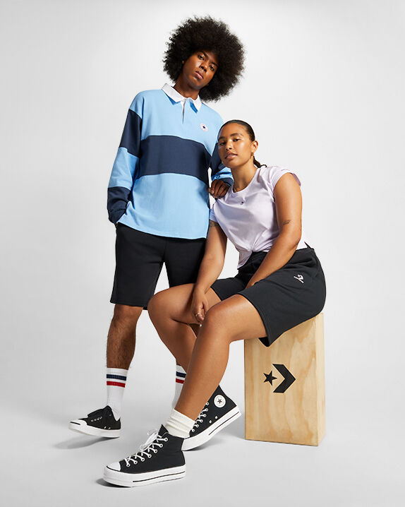 Converse Go-To Embroidered Star Chevron Standard Fit Fleece Short