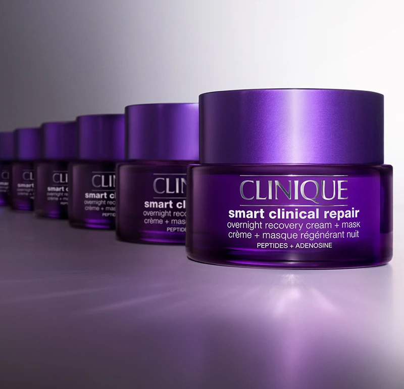 Clinique Smart Clinical™ Repair Creme Noturno de Recuperação + Máscara: creme e máscara hidratantes noturnos que regeneram e renovam a pele.