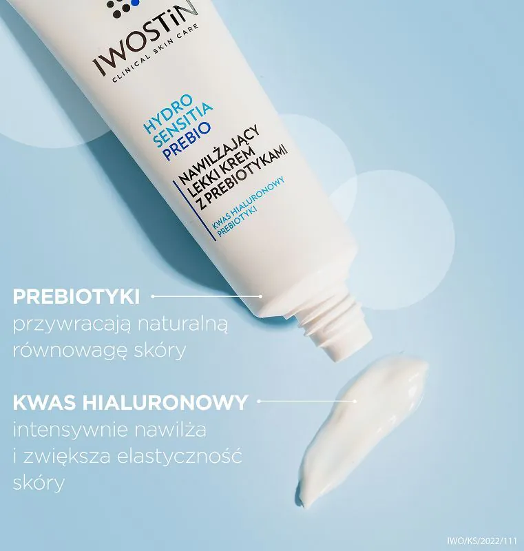 Iwostin Hydro Sensitia PreBIONawilżający Lekki Krem z Prebiotykami