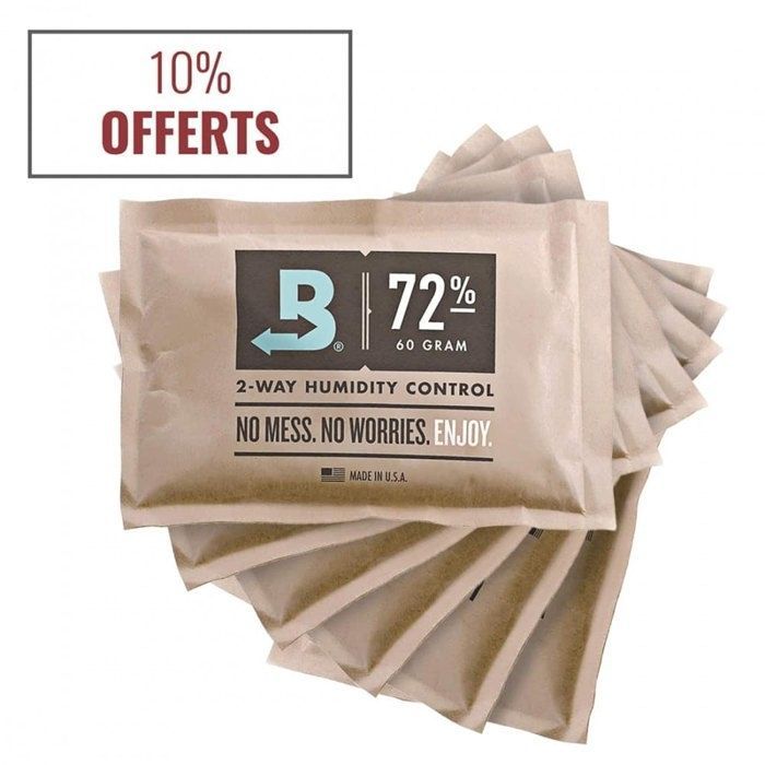 Humidificador de puros Boveda con sistema de humidificación al 72%.