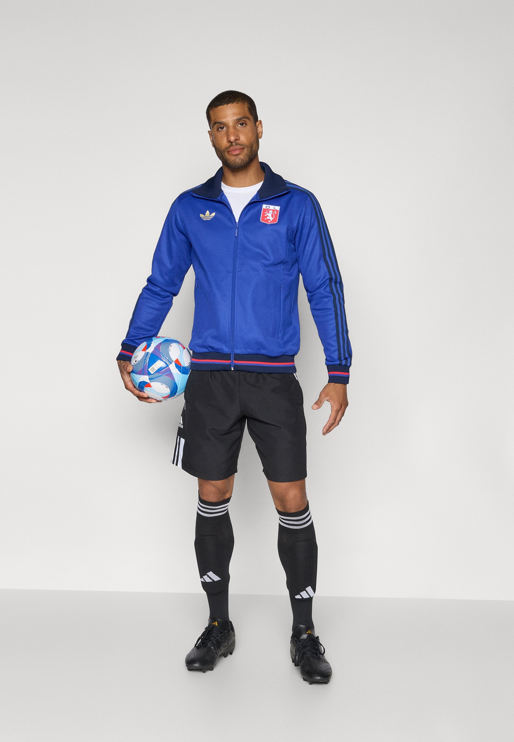 Adidas Originals OLYMPIQUE LYON 75 ANNIVERSARY TRACK TOP - Abbigliamento da club - blu semilucido