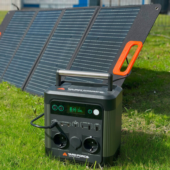 Kraftstation LX PS600 + Solpanel LX SPP10 Set