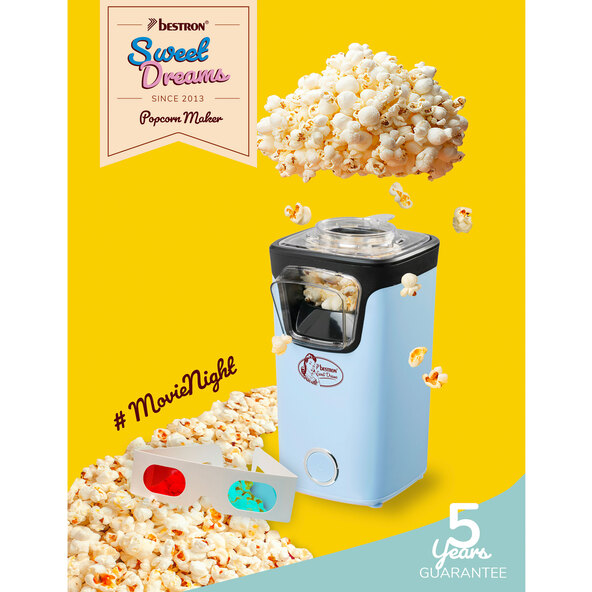 Popcornmaskin, blå