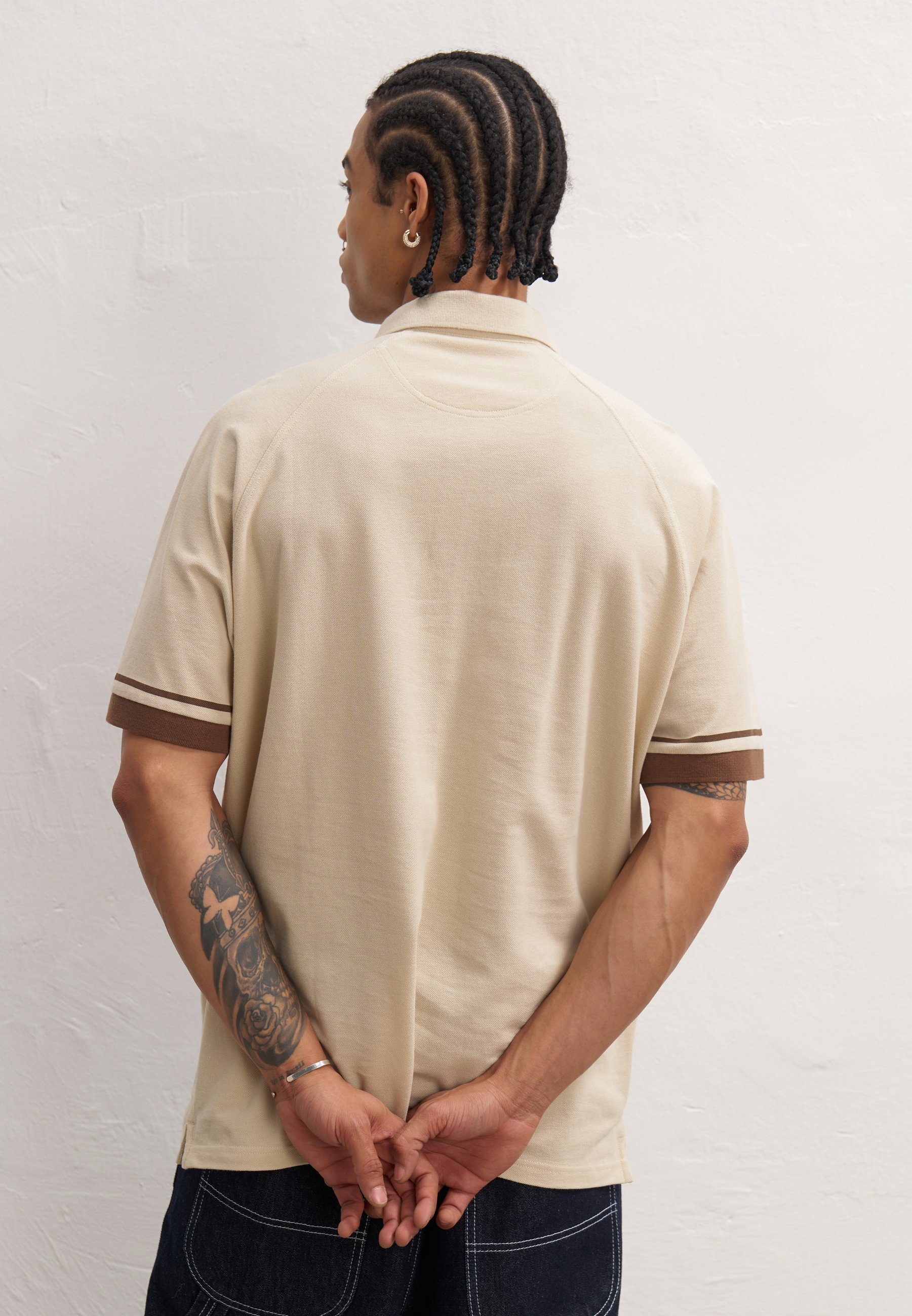YOURTURN UNISEXE - Polo - blanc cassé