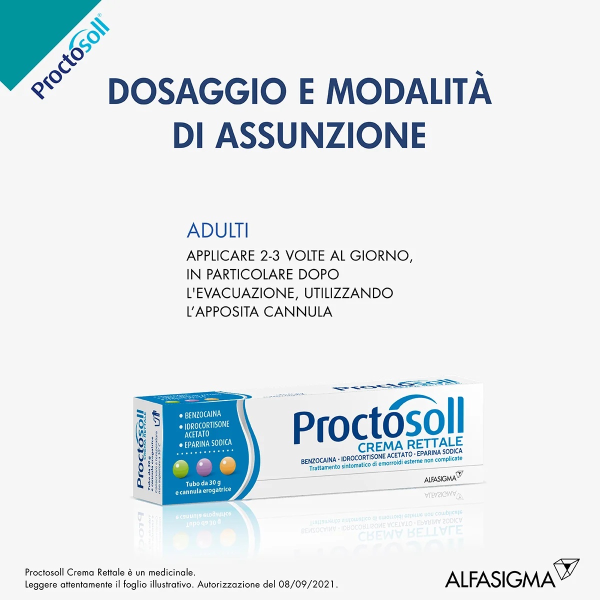 Proctosoll Rectale crème tegen aambeien Benzocaïne 30 g