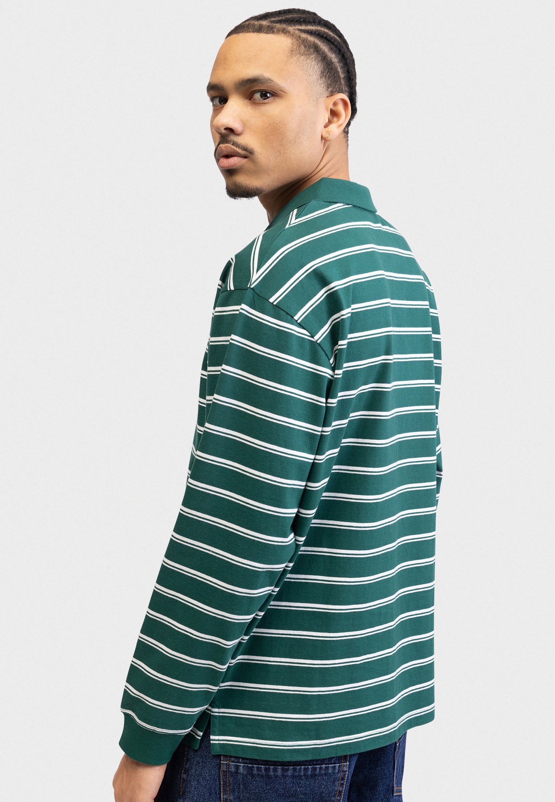 Redefined Rebel WESLEY POLO TEE OVERSIZED FIT - Poloshirt - regenwoud