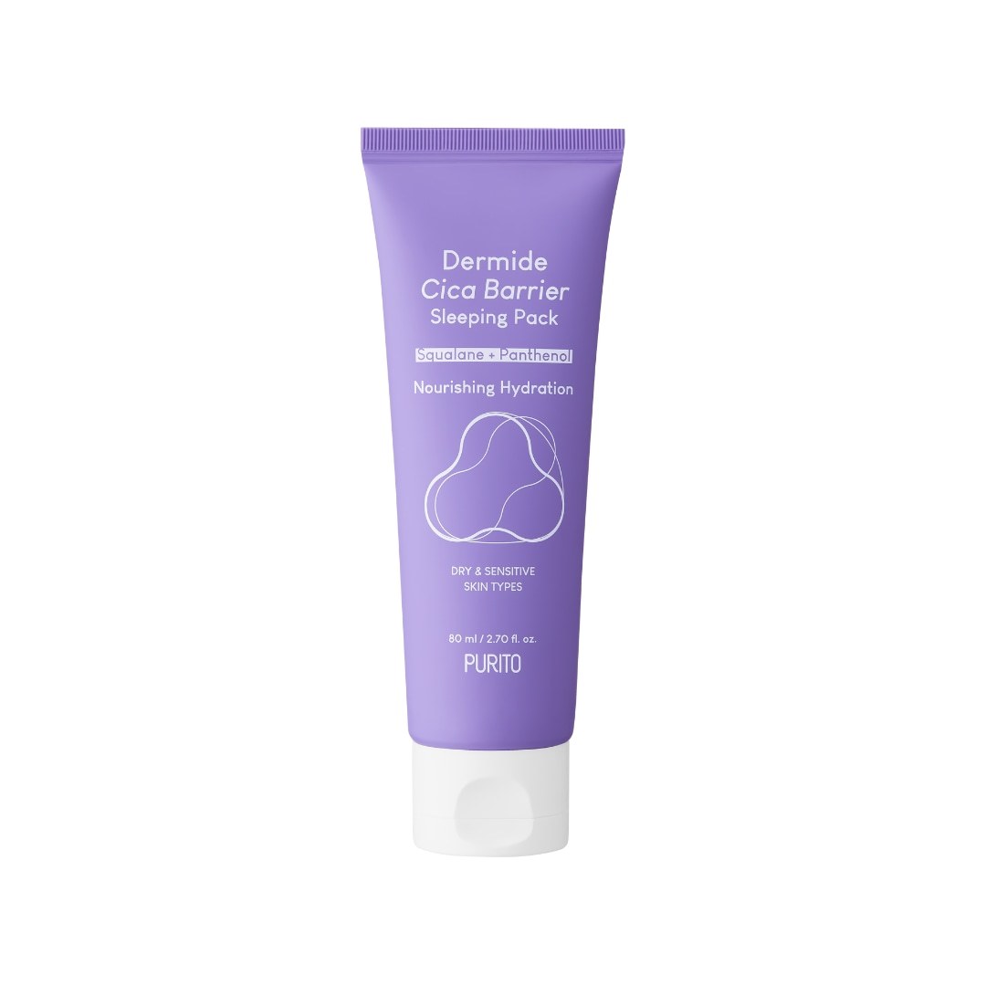 PURITO naktinis kremas „Purito Dermide Cica Barrier Sleeping Pack“ – 80 ml