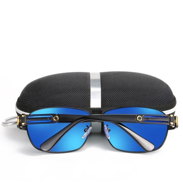 Gafas de sol SHARPHY para hombre, montura cuadrada, caja grande, ciclismo, conducción, dorado, negro, clásico, verano, deportes al aire libre, protección UV