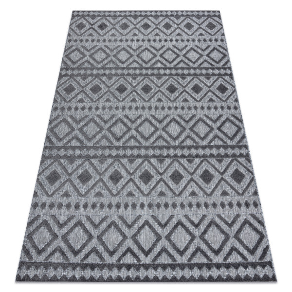 Dywan Strukturalny SOLE D3852 Boho, romby - 80x150 cm