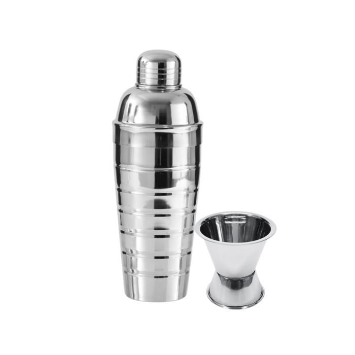 Cocktail duo with shaker and stainless steel alcohol dispenser Fackelmann Bar Concept