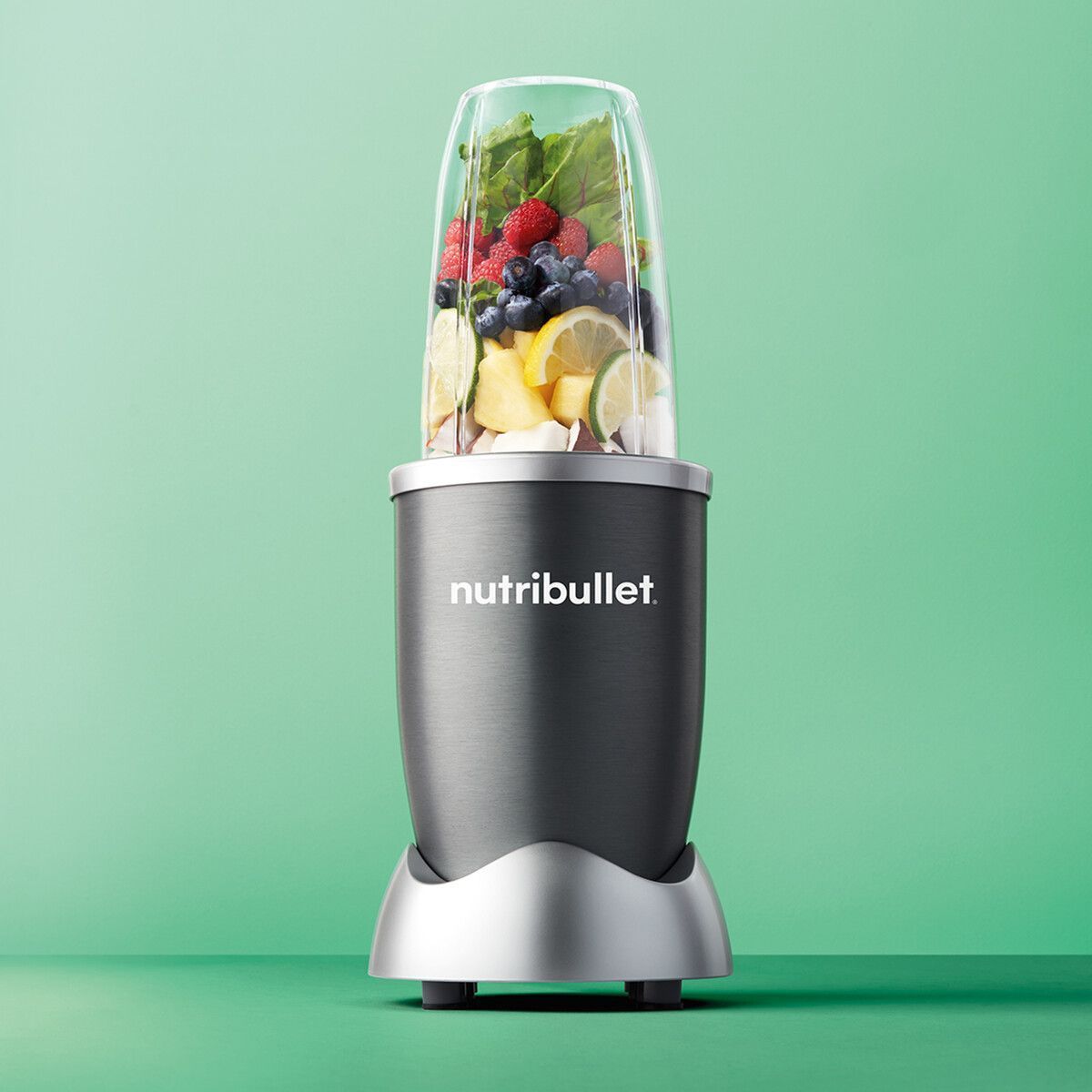 Blender - NUTRIBULLET Original 600 - NB606DG - 600 W - Inclusief 2 bekers (700 ml en 500 ml) - Grijs - BPA-vrij