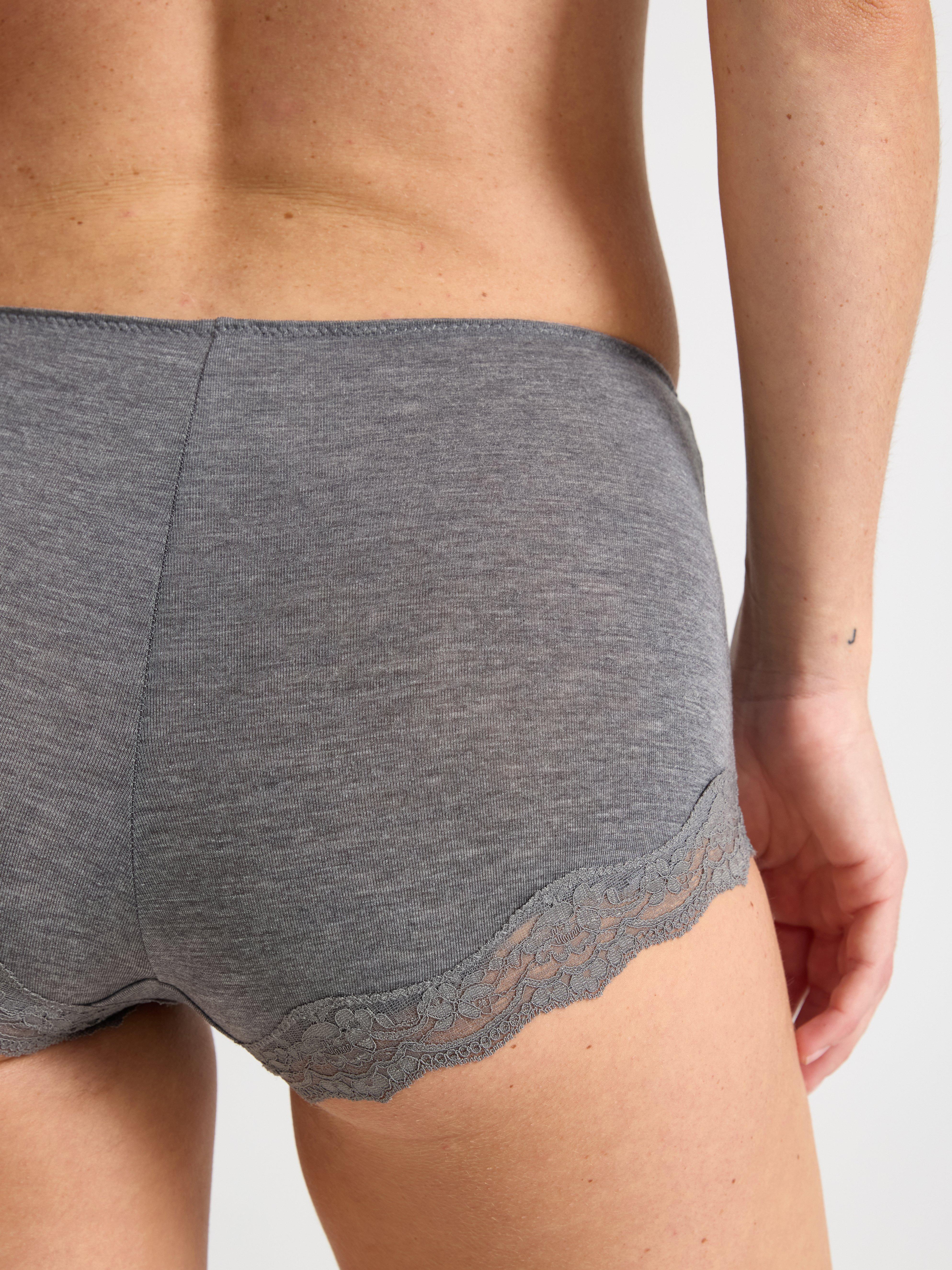 Boxerky regular waist šedé melírované